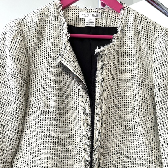 White House Black Market (WHBM) black and white jacket - Picture 6 of 11